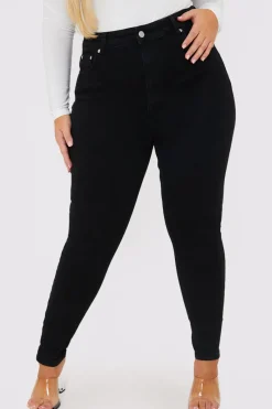 Stretch High Waisted Skinny Jeans|In The Style New