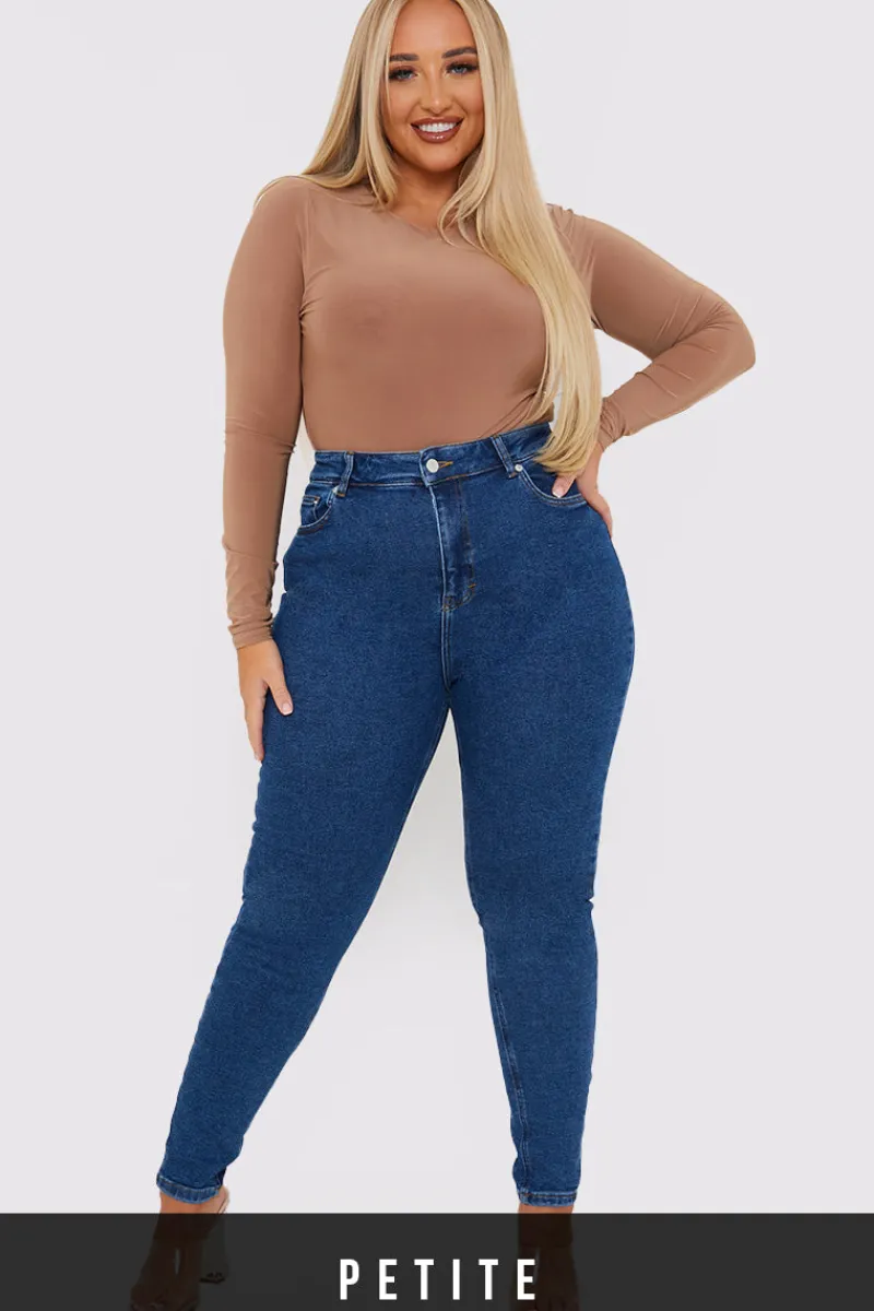 Stretch High Waisted Skinny Jeans|In The Style New