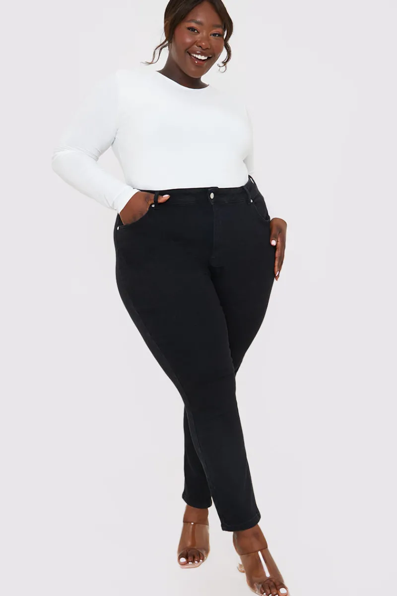 Stretch High Waisted Skinny Jeans|In The Style New