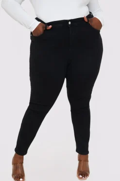 Stretch High Waisted Skinny Jeans|In The Style New