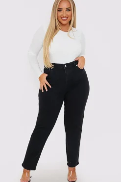 Stretch Mom Jeans|In The Style Discount