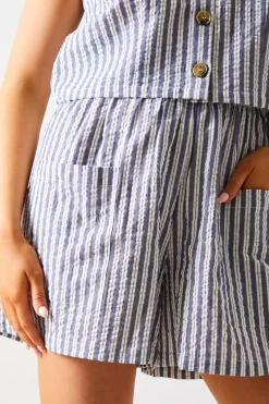 Stripe Elasticated Waist Shorts|In The Style Online