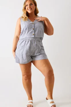 Stripe Elasticated Waist Shorts|In The Style Online