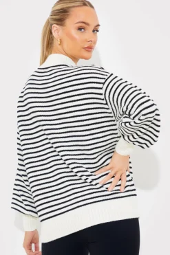 Stripe Sunday Knit Jumper|In the Style New