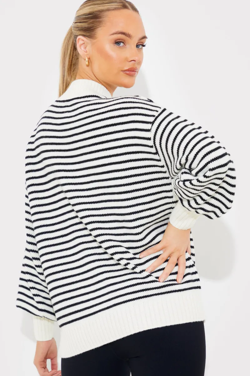 Stripe Sunday Knit Jumper|In the Style New