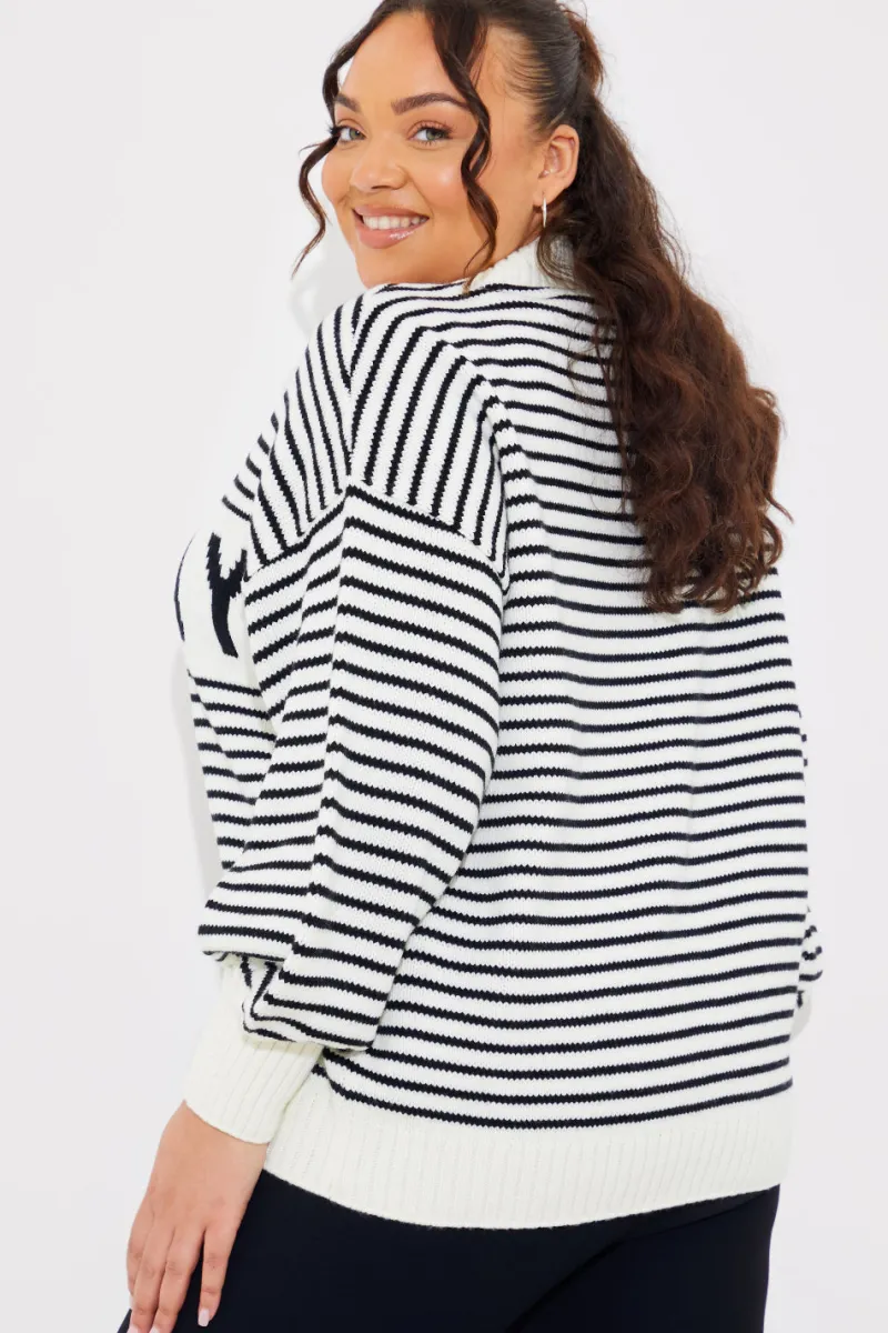 Stripe Sunday Knit Jumper|In the Style New