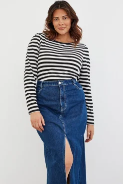 Striped Long Sleeve T-Shirt|In The Style Best