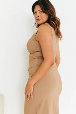 Structured High Neck Co-Ord Top|In The Style Online