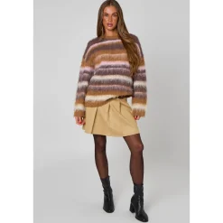 Suede Belted Pleated Skirt|Urban Bliss Hot