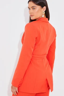 Tailored Belted Blazer|In The Style New