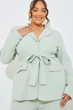 Tailored Belted Co-Ord Blazer|In the Style Discount