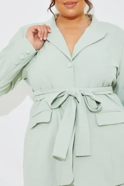 Tailored Belted Co-Ord Blazer|In the Style Discount