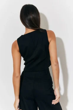 Tailored Button Through Waistcoat|In The Style Sale