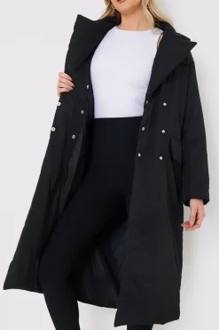 Tailored Longline Puffer|In the Style Online
