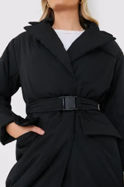 Tailored Longline Puffer|In the Style Online