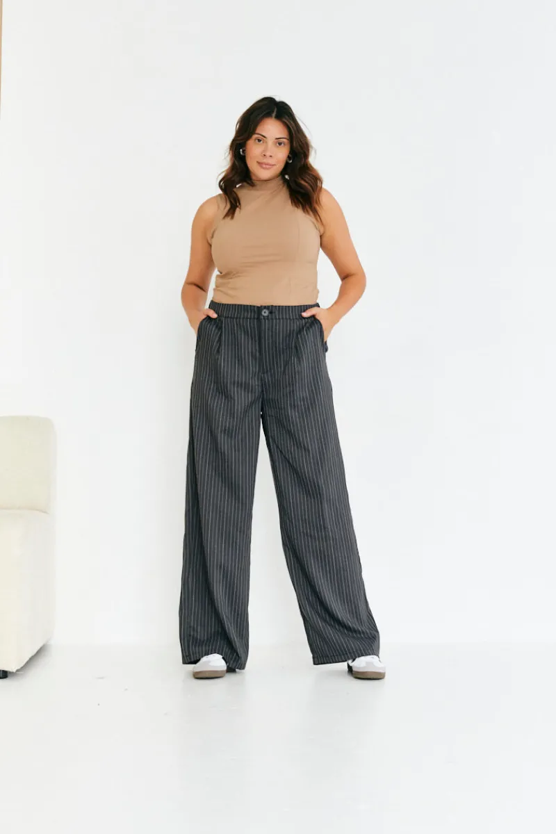 Tailored Pinstripe Co-Ord Trouser|In The Style Online