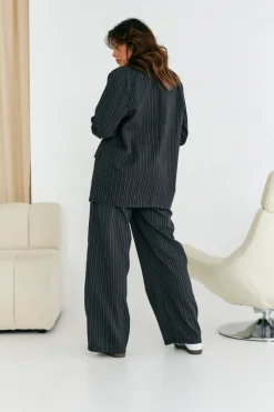 Tailored Pinstripe Co-Ord Blazer|In The Style