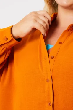 Textured Button Up Co-Ord Beach Shirt|In the Style Sale