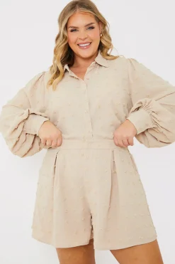 Textured Dobby Detail Co-Ord Shorts|In the Style Outlet