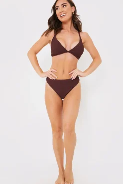 Textured High Waist Control Bikini Bottom|Billie Faiers Outlet