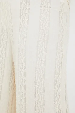 Textured Lace Co-Ord Trousers|In the Style Discount