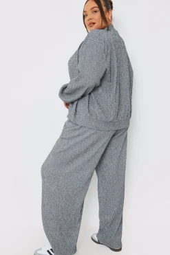 Textured Wide Leg Trousers|In the Style Sale