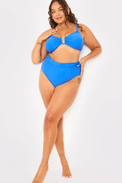 Tie Detail High Waist Bikini Bottoms|In the Style