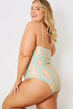 Tie Front Cut Out Swimsuit|In the Style Online