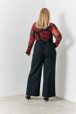 Tie Front Wide Leg Trouser|In the Style Hot