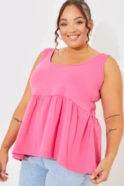 Tie Shoulder Smock Top|In The Style Outlet
