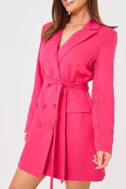 Tie Waist Blazer Dress|In the Style Hot