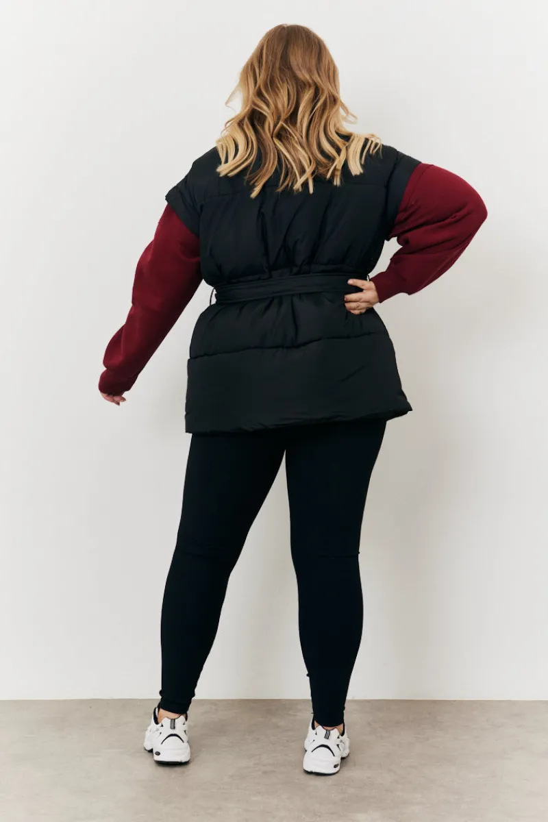 Tie Waist Puffer Gilet|In The Style Hot