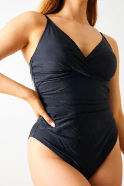 Twist Front Tummy Control Swimsuit|In the Style Best