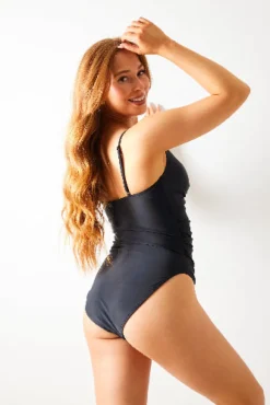 Twist Front Tummy Control Swimsuit|In the Style Best