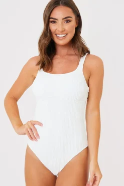 Underbust Seam Control Towelling Swimsuit|In the Style Sale