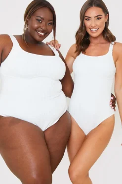 Underbust Seam Control Towelling Swimsuit|In the Style Sale