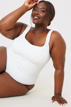 Underbust Seam Control Towelling Swimsuit|In the Style Sale