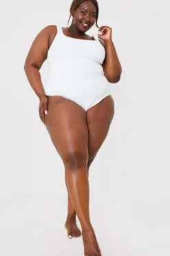 Underbust Seam Control Towelling Swimsuit|In the Style Sale
