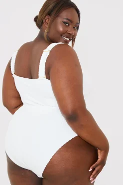 Underbust Seam Control Towelling Swimsuit|In the Style Sale