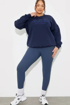V-Neck Embroidered Sport Collective Jersey Sweater|In The Style Clearance