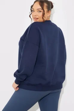 V-Neck Embroidered Sport Collective Jersey Sweater|In The Style Clearance
