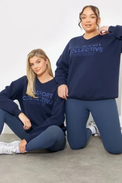 V-Neck Embroidered Sport Collective Jersey Sweater|In The Style Clearance