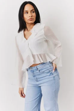 Chiffon Frill Blouse|In the Style New