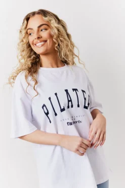 Pilates Graphic Oversized T-Shirt|Fits Clearance