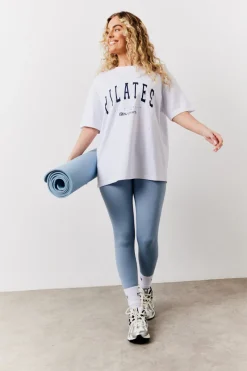 Pilates Graphic Oversized T-Shirt|Fits Clearance