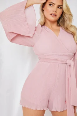 Wrap Belted Playsuit|In the Style Discount