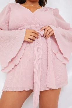 Wrap Belted Playsuit|In the Style Discount