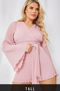Wrap Belted Playsuit|In the Style Discount