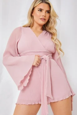 Wrap Belted Playsuit|In the Style Discount
