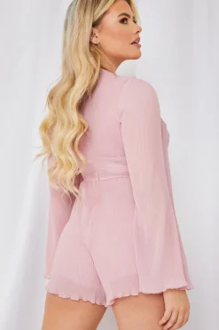 Wrap Belted Playsuit|In the Style Discount
